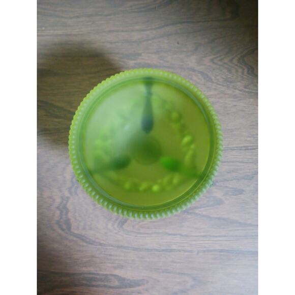 VTG Westmoreland Green Satin Footed Sea Serpent Dish/No Lid - Picture 2 of 4